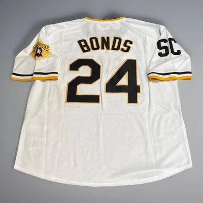 Barry Bonds Pittsburgh Pirates Jersey Men XL NWT 1988 Home White Retro Throwback - Image 1 of 4