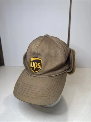 "Gorra de béisbol forrada de piel sintética trampero de invierno para trabajador del servicio postal de UPS 7,5"" (60 cm)" Foto 1 de 4