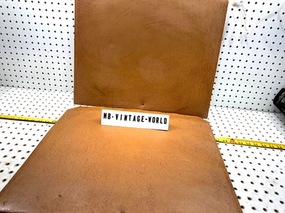 2 fundas originales Mercedes 71-73 W108 280SE SEL asientos delanteros traseros cartón coñac Foto 1 de 4