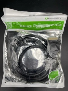 UGreen 5 feet Dual Link DVI-I (24+5 pin) Male to VGA Male Cable Adapter Black - Picture 1 of 5