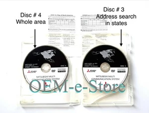 2006-2012 Mitsubishi Galant Navigation DVD Map Set of 2 *PLEASE READ DESCRIPITON - Picture 1 of 6