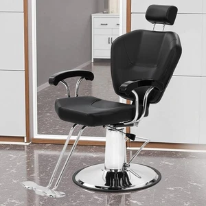 Friseursessel Friseurstuhl mit Hydraulikpumpe Barber Stuhl Höhenverstellbar - Bild 1 von 10