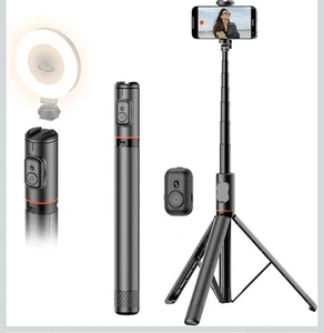 Joyful 72" Phone Tripod & Selfie Stick,Extendable Cell Phone Tripod Stand... - Photo 1 sur 8