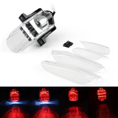 Luz trasera LED transparente con señales de giro apta para Aprilia RSVR Factory RSV1000 Foto 1 de 4