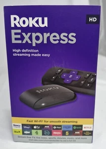 Roku Express Lettore multimediale streaming HD con cavo HDMI ad alta velocità - Modello UK - Foto 1 di 1