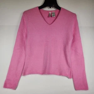 Twiggy Women's Sweater Size Medium Pink V-Neck Pullover - Picture 1 of 5