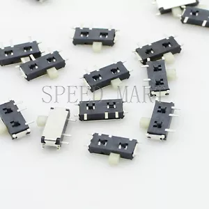 100 x mini interruttore a scorrimento 7P accensione/spegnimento 2 posizioni 1P2T SPDT MSK-12C02 SMD per MP3 MP4 - Foto 1 di 3