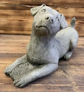STEINGARTEN LEGEN JACK RUSSELL HUNDESTATUE ORNAMENT - Bild 1 von 4