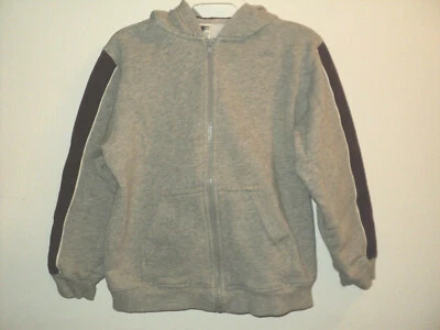 Sudadera con Capucha Gris y Granate Cremallera Frontal Gymboree Niños Talla XXL 7 Años Foto 1 de 3