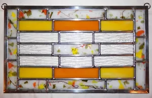 Appendiabiti per vetrate artistiche giallo arancio - Custom Made #12 - Foto 1 di 2