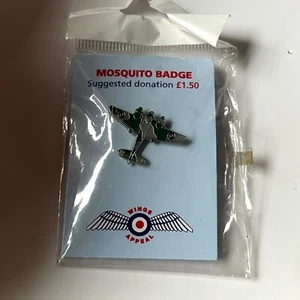 RAF Wings Appeal Mosquito Enamel Pin Lapel Badge Sealed Royal Air Force Charity - Picture 1 of 3