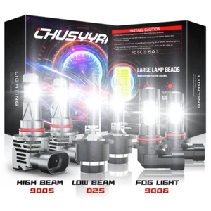 For Lexus LS430 2004 2005 2006 HID LED Headlight Bulbs Hi-Lo D2S /D2R+Fog Light - Picture 1 of 11