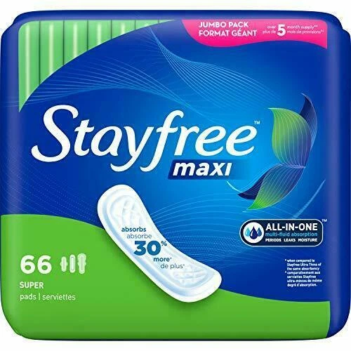 Stayfree Maxi Pads for Women - Pack of 66