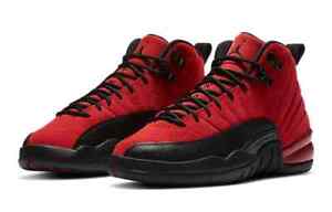 Nike Air Jordan 12 Retro GS Varsity Rouge Noir 153265-602 Jeunesse Taille 5Y