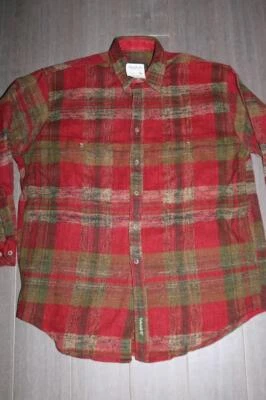 VINTAGE 90s TIMBERLAND WEATHERGEAR MENS LUMBERJACK FLANNEL SHIRT MEDIUM NWT RARE - Image 1 of 4