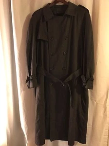 London Fog Trench Coat Lined 44 Reg Wool - Picture 1 of 9