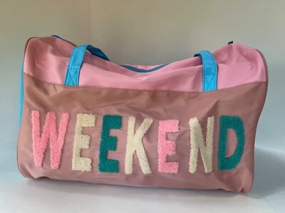 New! Multicolored NYLON 'WEEKEND' Zipper DUFFLE TRAVEL BAG - Imagem 1 de 4