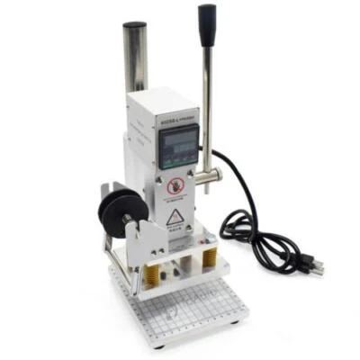Leather Hot Foil Stamping Embossing Machine 4" X5" Pressing Marking Digital 220V - Image 1 of 4