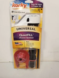 Korky 818BP QuietFill Válvula de llenado de inodoro universal y juego de aletas de 2" - Imagen 1 de 3