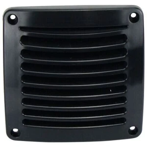 2 x Ventilación de aire, borde de arco negro Louvre caravana, ventilación de aire de pared, ventilación de aire marina para barco - Imagen 1 de 2