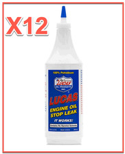 12 Quarts LUCAS Engine Oil Stop Leak Additive For Gasoline or Diesel Engines