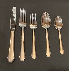 Gorham CALAIS FROSTED Stainless 18/8 Korea 5 Piece Place Setting ~ 12 Sets Avail