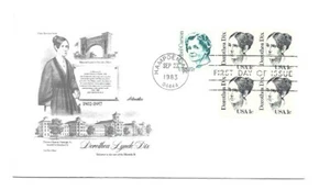 1844 1c Dorothea Dix Artmaster, FDC - Picture 1 of 1