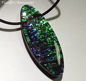 116 caratI Sammler Ammolite Anhänger Grün-Blau-Lila + VIDEO - Bild 1 von 6