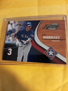 ALEX RODRIGUEZ 2002 Playoff PIECE OF THE GAME #50 Rangers