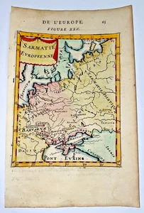 SARMATIEN RUSSLAND UKRAINE 1683 ALAIN MANESSON SCHLEGEL ANTIKE KARTE FRANZÖSISCHE AUSGABE - Bild 1 von 3