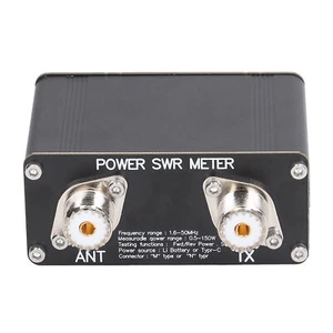 Miernik SWR 150W HF współczynnik stojący miernik MF AM CW SSB 1,6-50MHz Watomierz Fo - Zdjęcie 1 z 24