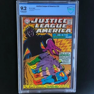 JUSTICE LEAGUE of AMERICA #59 (DC 1967) 💥 CBCS 9.2 💥 Wonder Woman & Flash Cvr - Picture 1 of 6