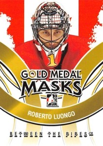 2009-10 Between The Pipes Gold Medal Masks #GMM07 Roberto Luongo