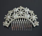 XL Side Comb Plug Hair Gesteck Metal Rhinestone Bridal Beads