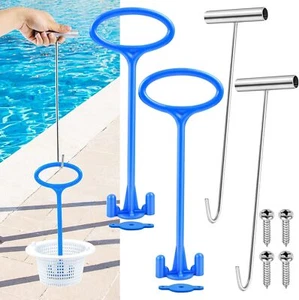 2 Sets Skimmer Basket Handle,Skimmer Handle Hook Universal Pool... - Picture 1 of 7