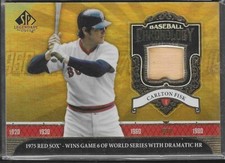 2006 06 Upper Deck UD SP Legendary Cuts Bat CARLTON FISK GU Relic #BC-CF