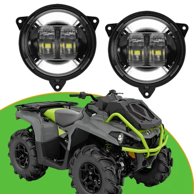 Left+Right LED Headlights Assembly for Can Am Outlander 500 650 800 2012-2022 - Image 1 of 4