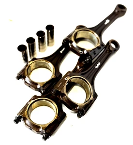 2002-2005 VW 1.8T A4 B6 BHS 06B ENGINE RODS SET OF 4 WITH PINS AND CAPS USED OEM - Picture 1 of 13