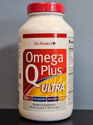 Dr. Sinatra Omega Q Plus Ultra 180 Cápsulas Gelatinosas - Novo/selado! Expira em 8/2026 - Imagem 1 de 4