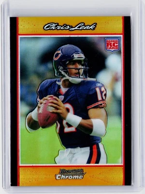 2007 BOWMAN CHROME GOLD REFRACTOR #64 - CHRIS LEAK RC #ED 40/50 - Image 1 of 2