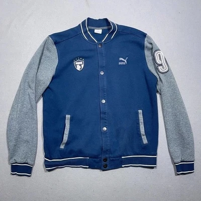 Puma Monterrey MX Fútbol Letterman Chaqueta de Pista Juvenil XXL Azul Botón a Presión Foto 1 de 4