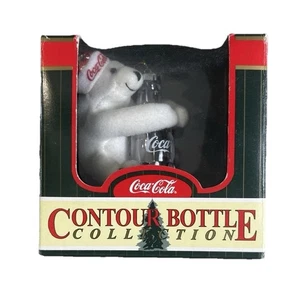 Coca Cola Polar Bear Christmas Ornament Contour bottle Collection - Picture 1 of 7