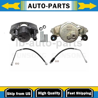 Pinza de freno delantera con mangueras lado conductor pasajero se adapta a Chevrolet K1500 6,5 L_ Foto 1 de 4