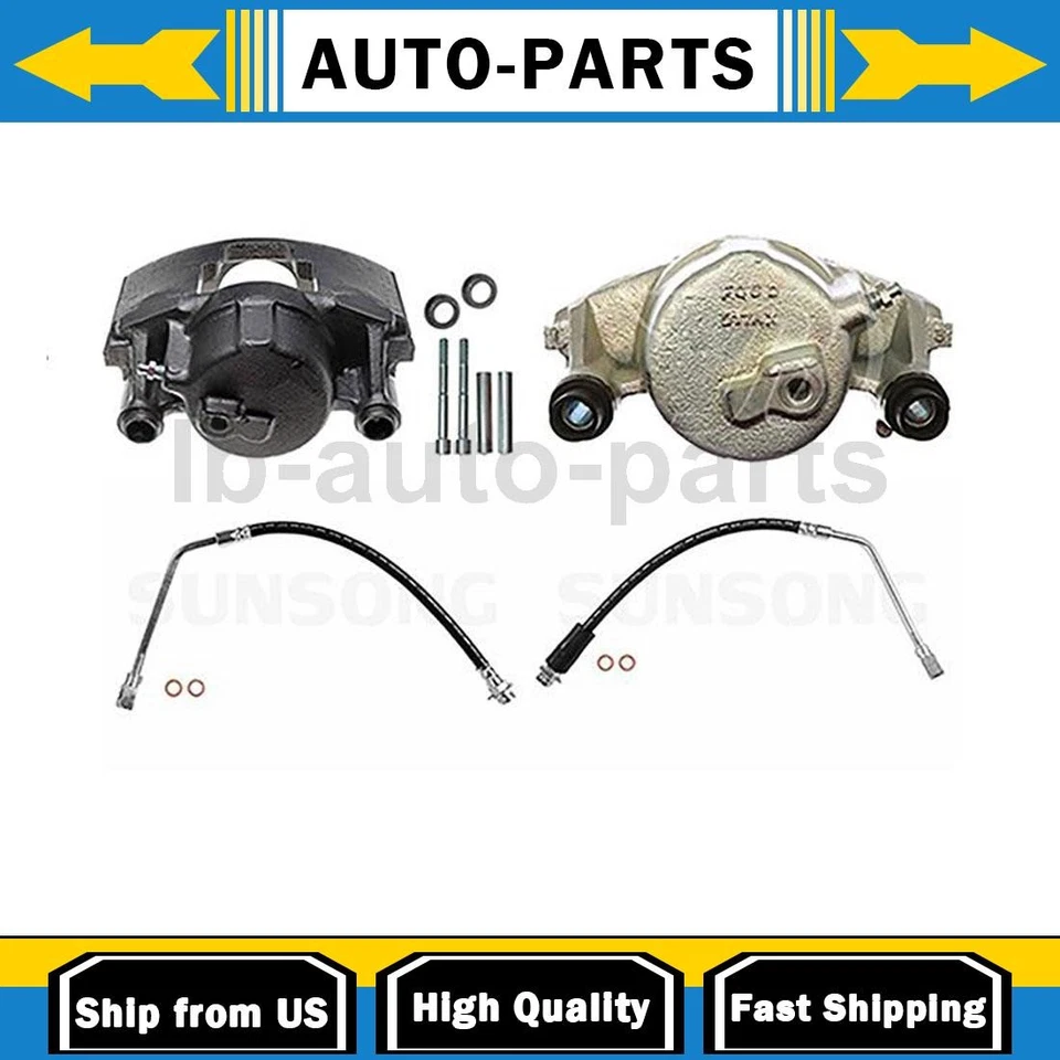 Pinza de freno delantera con mangueras lado conductor pasajero se adapta a Chevrolet K1500 6,5 L_ Foto 1 de 4