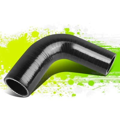1" A 1.25" 3 Capas Universal 90 Grados Codo Acoplador Reductor Manguera Silicona Negro Foto 1 de 4