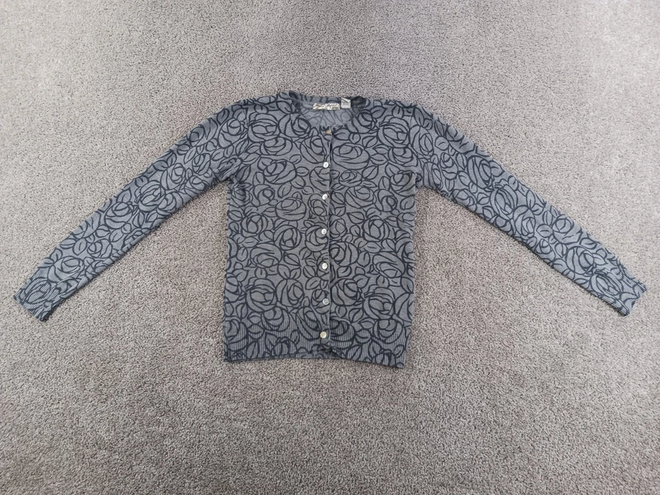 Stephanie Rogers Moda Tinta Grande Adolescentes Suéter Cárdigan Mezcla Viscosa Foto 1 de 4