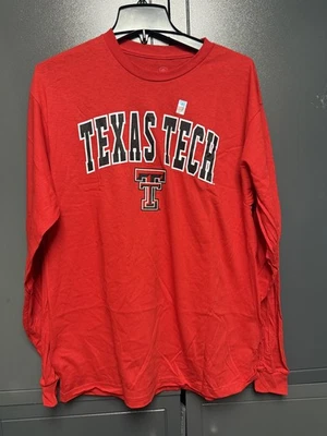 Texas Tech Long Sleeve Shirt Red Raiders Mens Size Large Top Of The World - NEW - Image 1 of 4