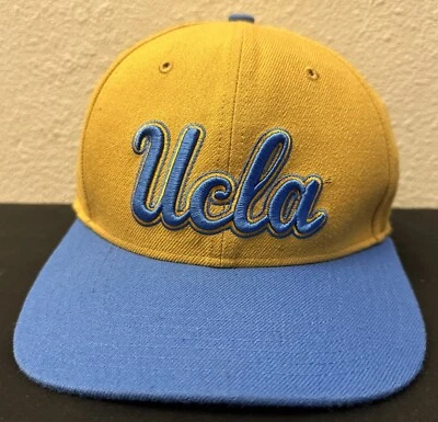 '47 品牌 UCLA Bruins 男式平沿帽 OSFA 可调帽子金色蓝色 — 第 1/4 张图片