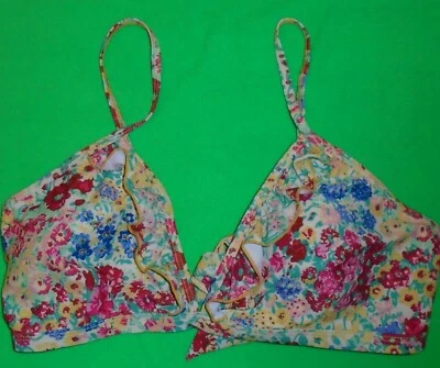 Top de Bikini Warehouse Floral Multivía Amarillo Rosa Chintz Talla 12 Nuevas Etiquetas Nuevo con Etiquetas Foto 1 de 2