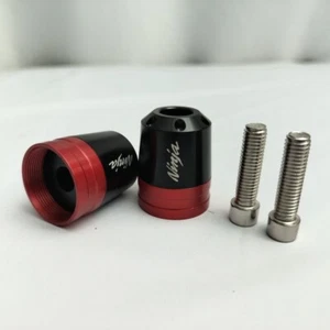 MotHeart Motorcycle Bar End Sliders for Kawasaki NINJA Red Color  - Picture 1 of 1